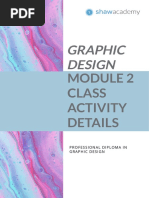 Graphic Design: Class Activity Details