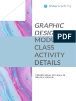 Graphic Design: Class Activity Details
