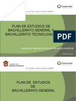 Plan de Estudios de BG y CBT