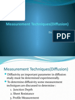 Measurement Techniques (Diffusion)
