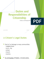 The Duties and Responsibilities of Citizenship