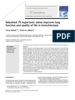 Use of Saline water in Fibrosis