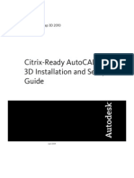 Citrix-Ready Autocad Map 3D Installation and Setup Guide