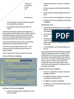 3.performance Budgeting Refers To A Budget in Terms Of: Benchmark