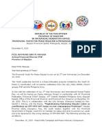 Letter for PNP