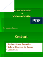 Ancient Education Vs Modern Education