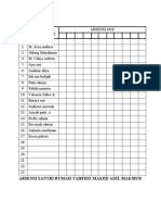 Absensi Santri Tahfidz 2018