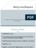 ZAI AD - Berkovitza, Bulgaria: World Class Quality Manufactured in Bulgaria