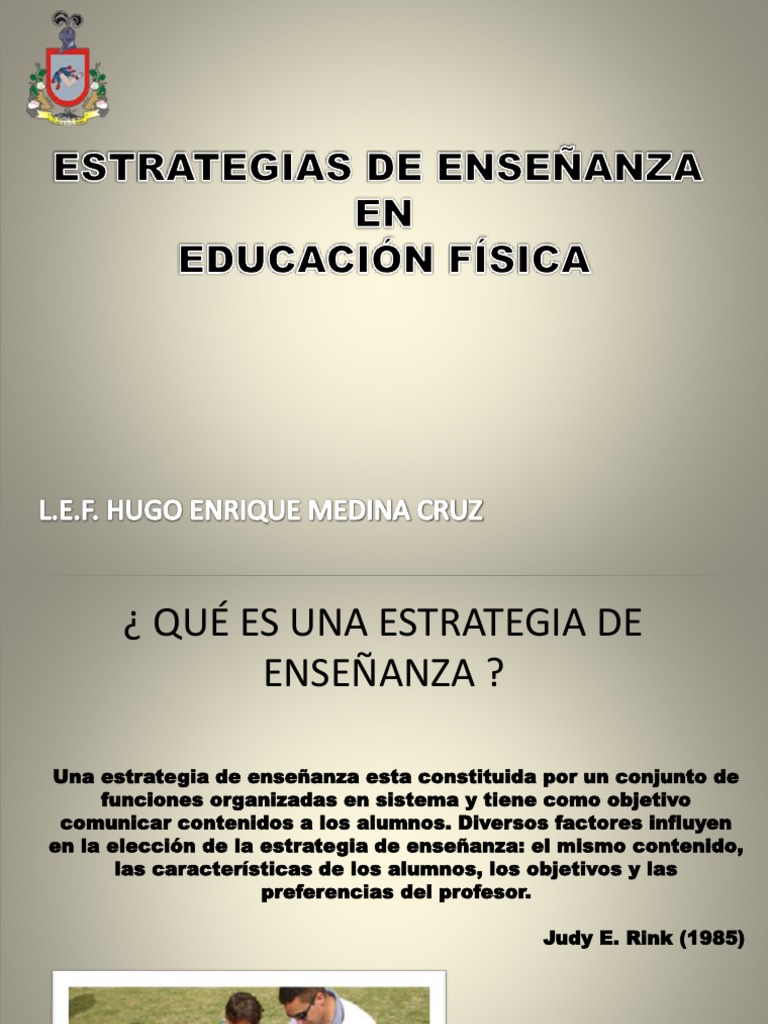 Estrategias De Enseñanza En Educación Física Pdf Maestros