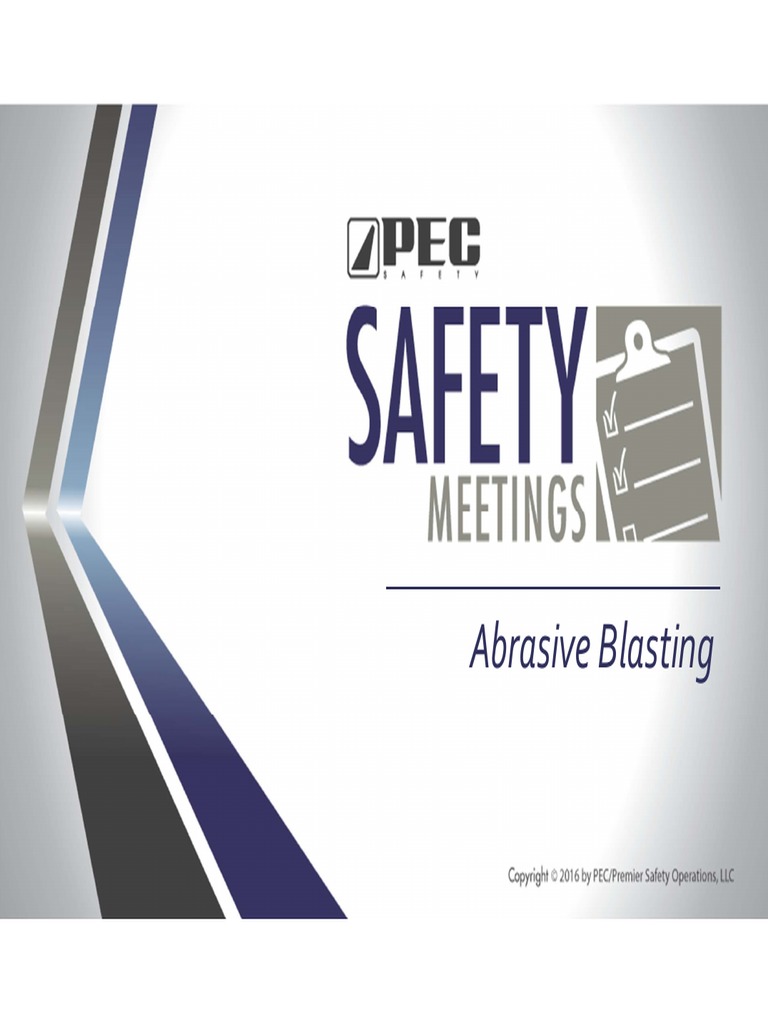 Abrasive Blasting | PDF | Personal Protective Equipment | Abrasive