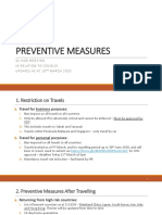 Covid19 Preventive Measures - GL HOD Briefing