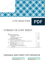 CVP Analysis