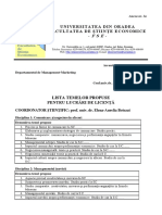 Teme Licenta 2014 2015 Management Marketing PDF