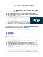 Bibliografia Pentru Examenul de Integrare Economică Europeană