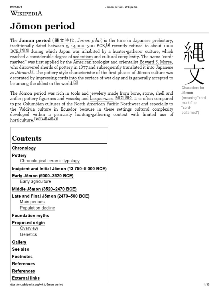 Jōmon Perio PDF | PDF | Shintoism | Archaeology