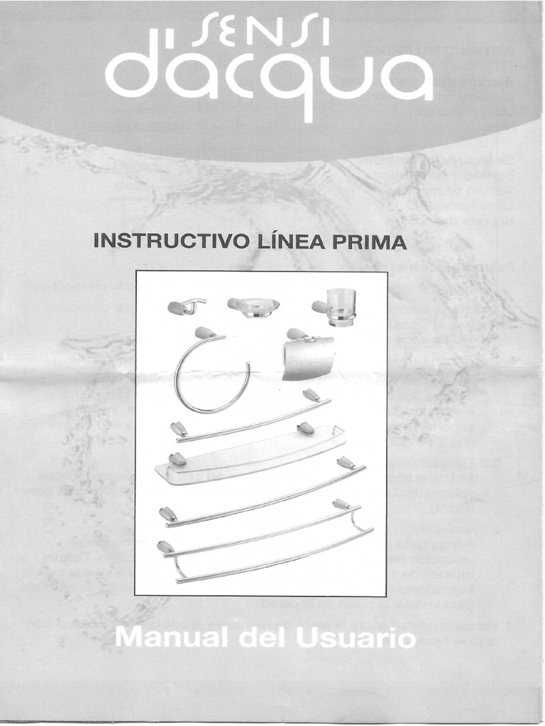 3.7.5 Accesorios Linea Prima Sensi Dacqua PDF | PDF