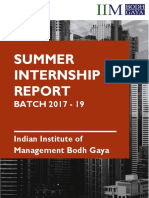 Summer Internship Report PDF