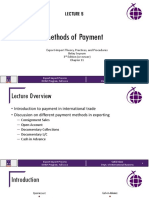 Methods of Payment: Export-Import Theory, Practices, and Procedures Belay Seyoum 3 Edition (Or Newer)