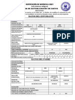 Ficha de Datos para Ratificación de Matricula PDF