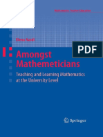 Elena Nardi Amongst Mathematicians Teaching and Learning Mathematics at University Level Mathematics Teacher Education PDF