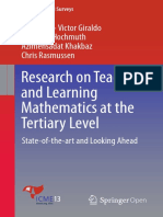 Research On Teaching and Learning Mathematics at The Tertiary Level PDF