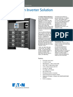 Telecom Inverter Solution: Eaton DC Power Solutions