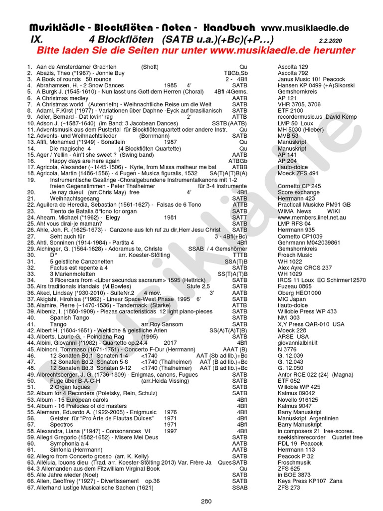 Blockfloeten Bibliotek Pdf