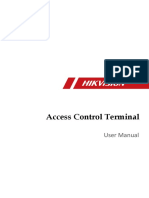 UD05638B-A - Baseline - Access Control Terminal DS-KIT801 - User Manual - V2.0 - 20180306