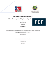 Investigation Report: A Smart Learning Android Application: Digital Book For Tutors