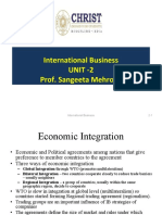 International Business Unit - 2 Prof. Sangeeta Mehrolia