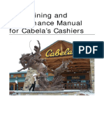 Job Training and Performance Manual For Cabela's Cashiers