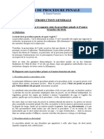 Umeci 2019 2020 Cours de Procedure Penale PDF