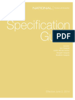 Specification Guide: Effective June 2, 2014