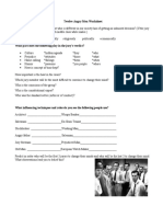 Twelve Angry Men Worksheet