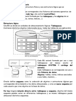 Estructura de Una BD Oracle