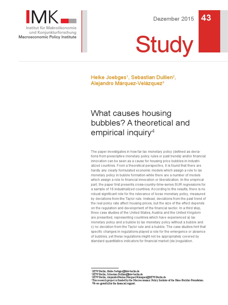 P Imk Study 43 2015 | PDF | Economic Bubble | Demand