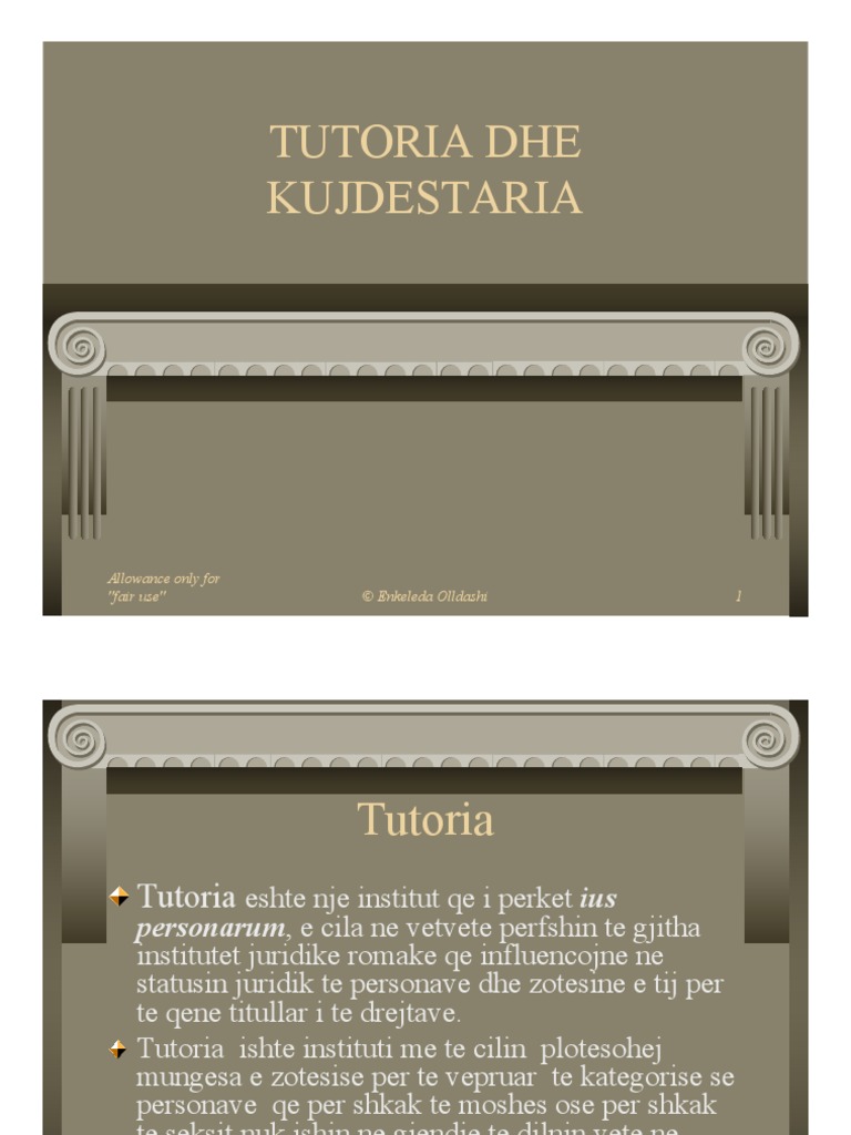 04 Instituti Tutorise Kujdestarise | PDF
