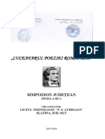 Simpozion Judetean Eminescu 2019 2020 PDF
