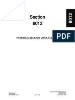 Section 8012: Hydraulic Backhoe Quick Coupler