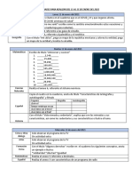 Actividades Del 11 Al 15 de Enero 2021