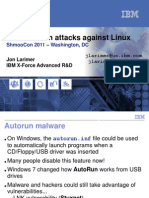Usb Autorun Attacks Against Linux: Shmoocon 2011 - Washington, DC