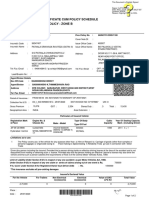 Private Car Package Policy - Zone B Motor Insurance Certificate Cum Policy Schedule