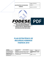 Plan estratégico de recursos humanos 2018