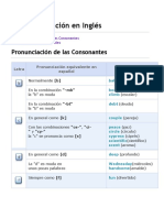 La Pronunciación en Inglés