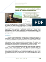 Responsabilidad Social Corporativa en Las Administraciones Públicas y Su Reforma Del Buen Gobierno