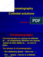 Chromatography Colloidal Solutions: Medical Chemistry