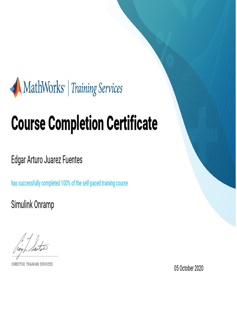 Certificate Simulink | PDF