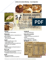 Menus de La Cuisine de Meme Moniq Du 2 Au 8 Janvier