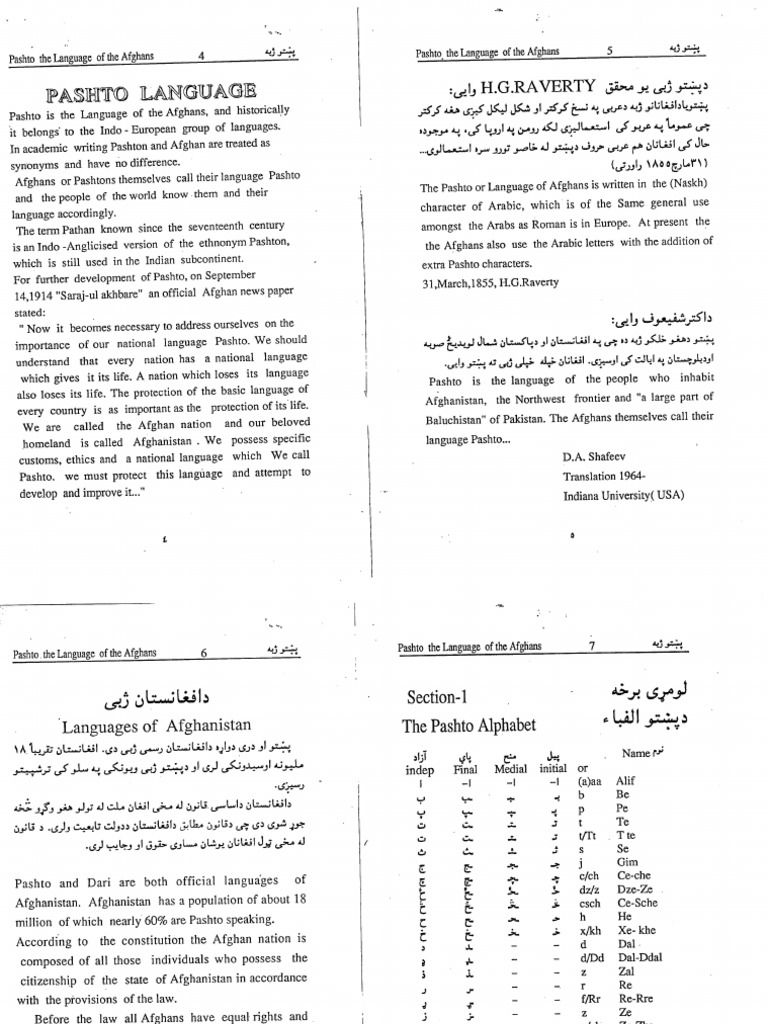 Pashto Grammer Conversation Pdf Pdf Languages Of Asia Languages