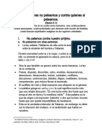 Contra quienes no peleamos y contra quienes si peleamos